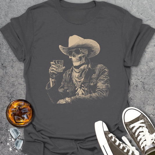 Cheers Skeleton Cowboy T-shirt