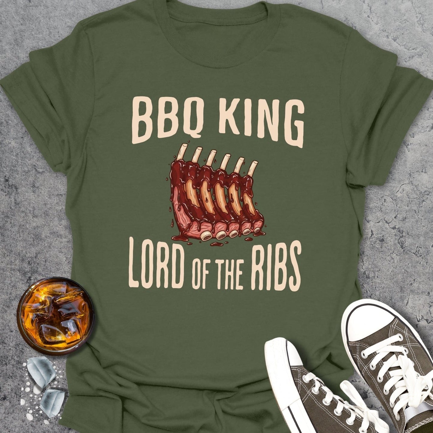 Lord of the Ribs BBQ Throne T-shirt