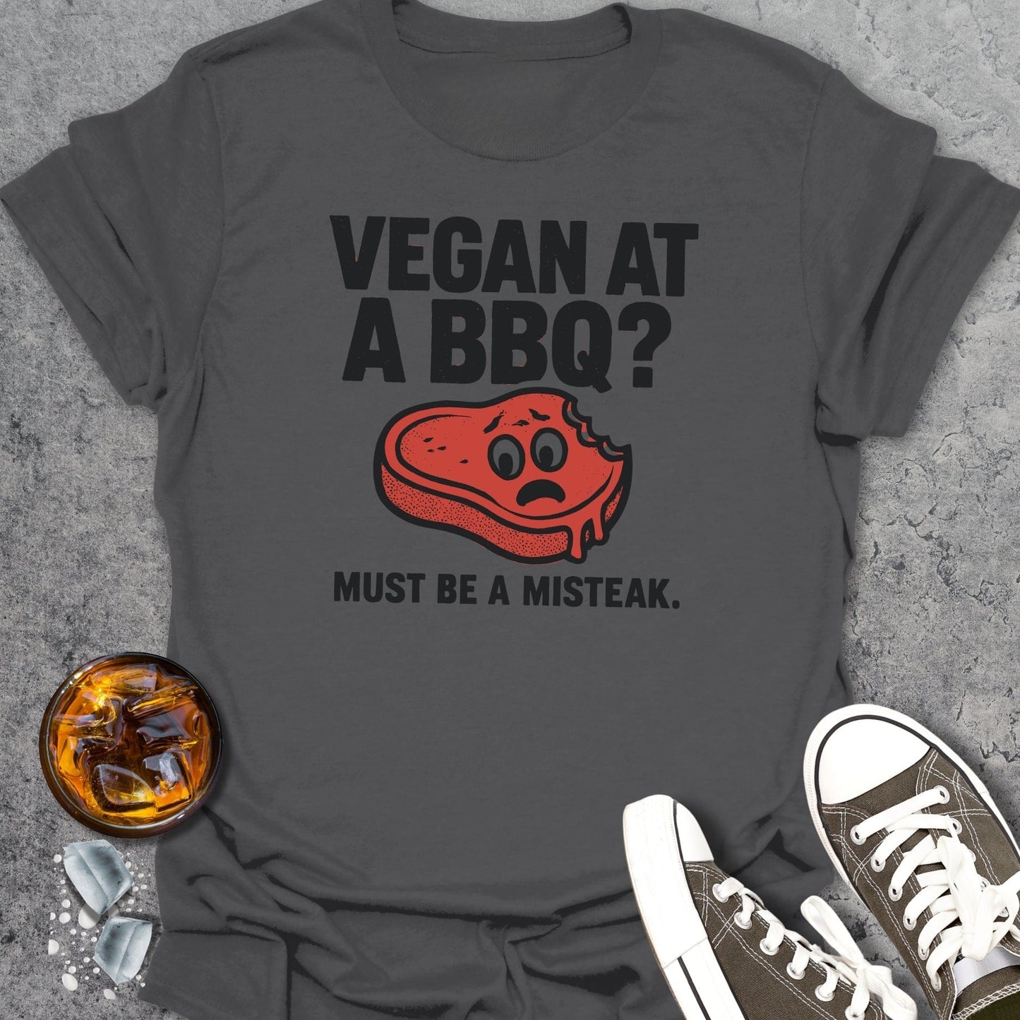 Vegan At A BBQ Funny T-shirt