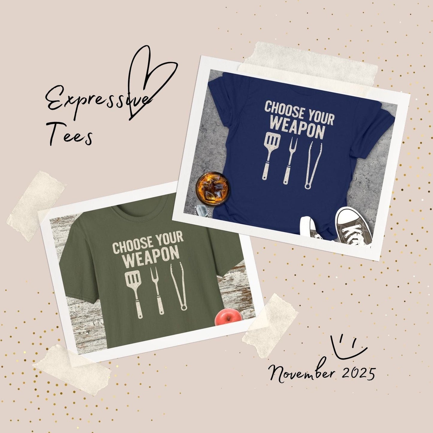 Choose Your Weapon BBQ T-Shirt