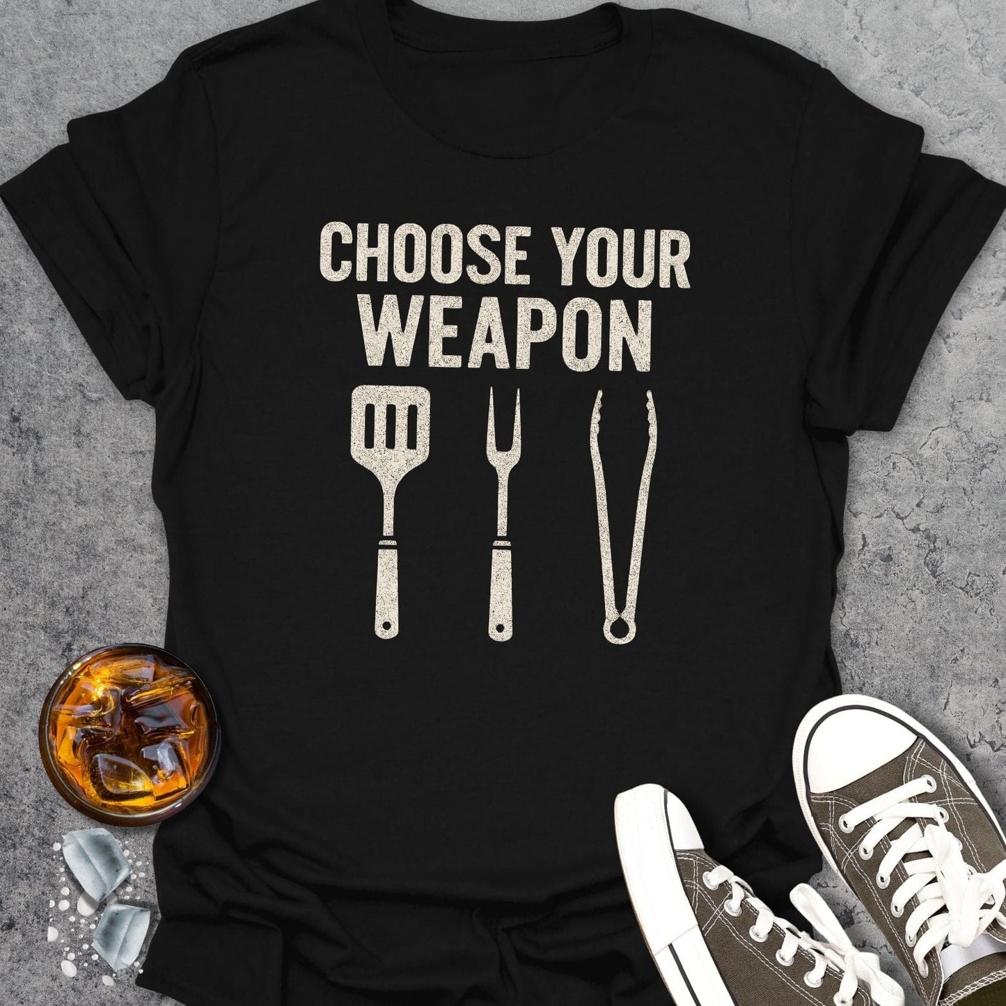 Choose Your Weapon BBQ T-Shirt