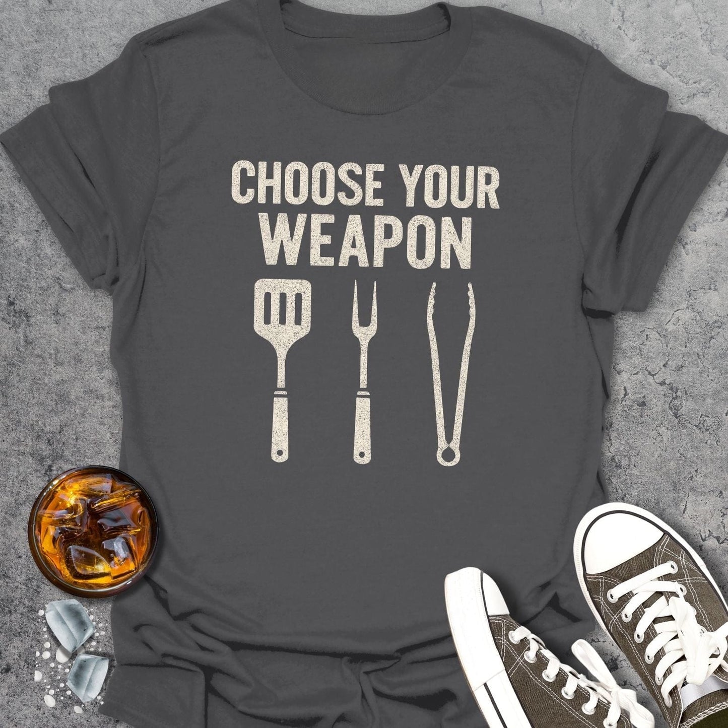 Choose Your Weapon BBQ T-Shirt