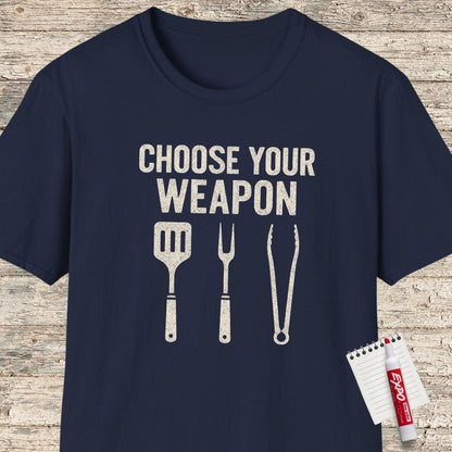 Choose Your Weapon BBQ T-Shirt