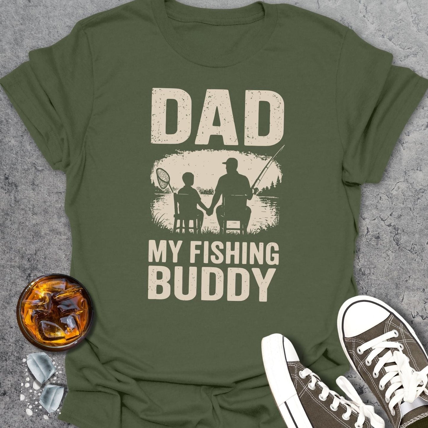 Dad My Fishing Buddy Boy T-Shirt