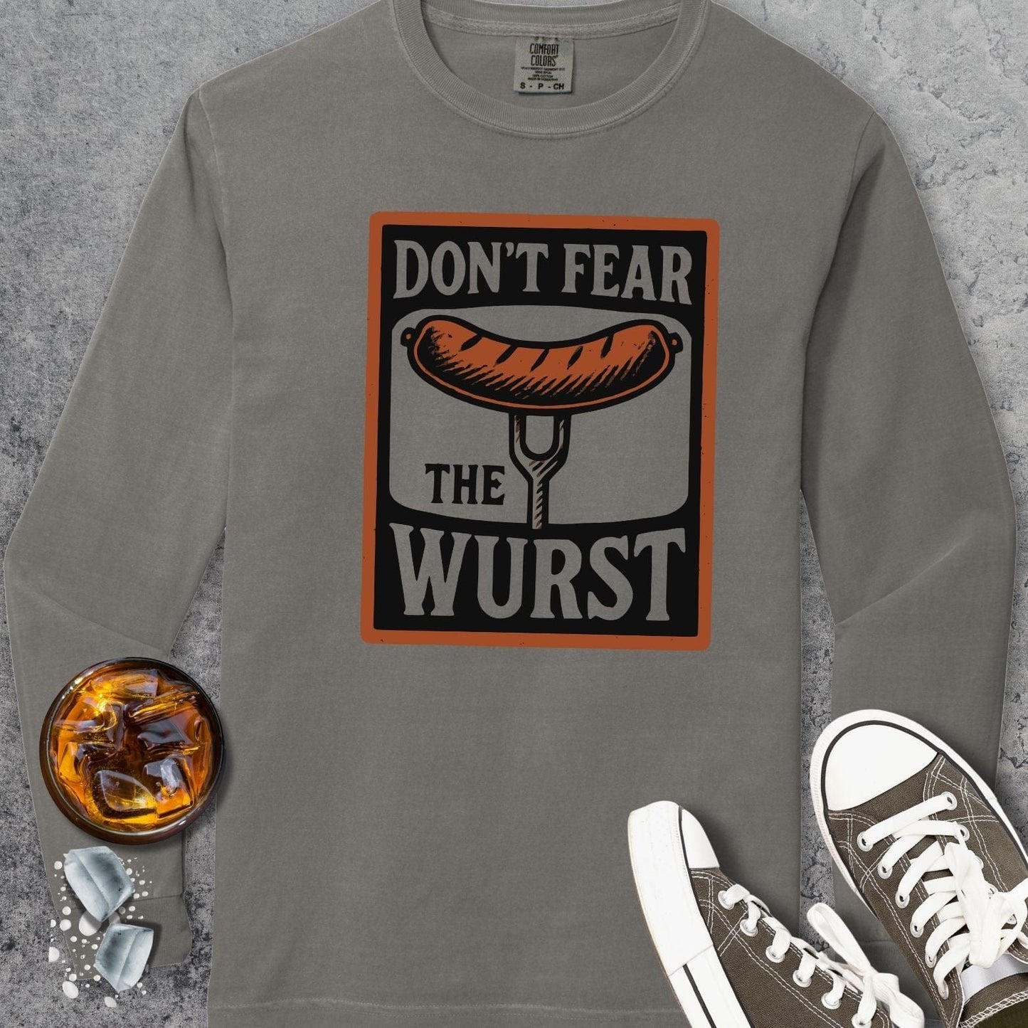 Don't Fear The Wurst Comfort Colors Long-Sleeve
