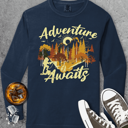 Adventure Awaits Comfort Colors Long-Sleeve
