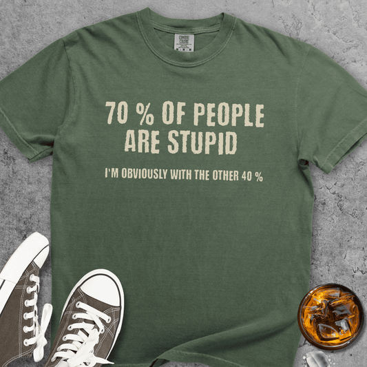 70% Of People Comfort Colors 1717 Tee