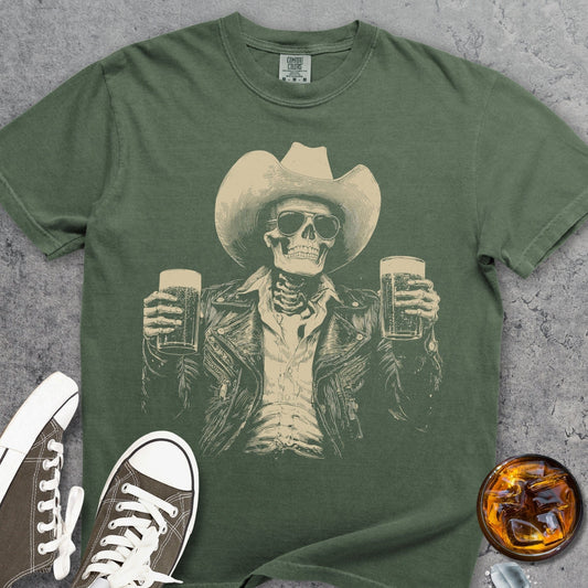 Skeleton Cowboy Comfort Colors 1717 T-Shirt