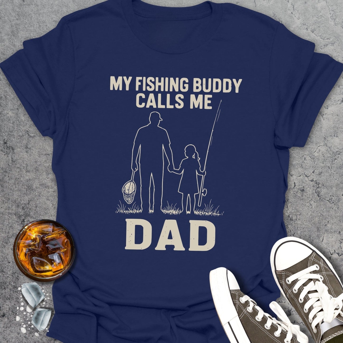 My Fishing Buddy Calls Me Dad girl T-Shirt