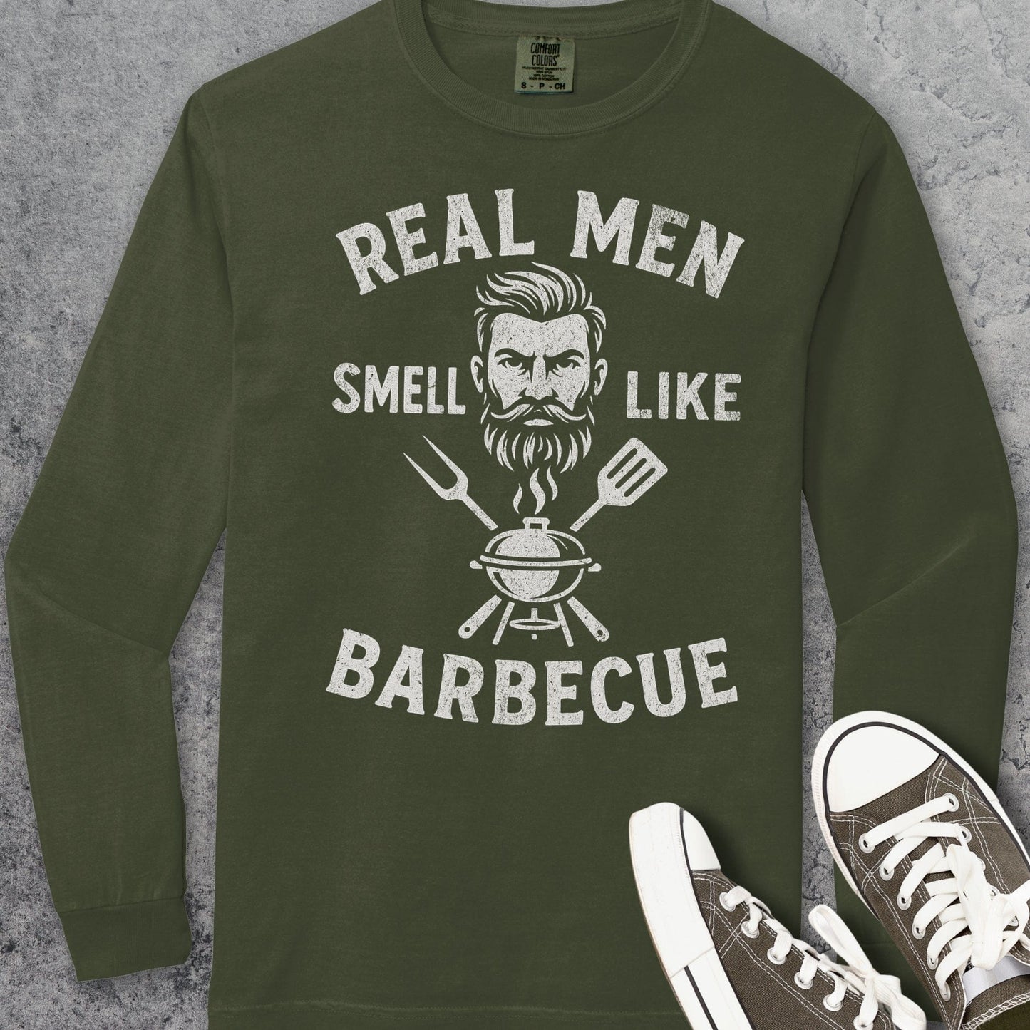 Real Me Smell Like Barbecue Comfort Colors Long-Sleeve