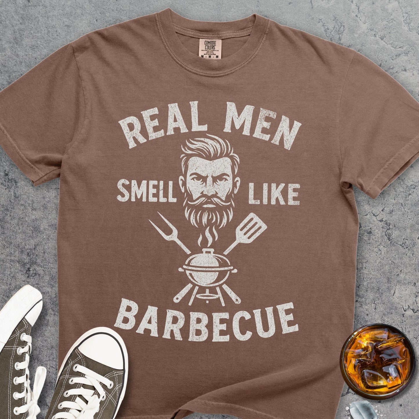 Real Men Smell Like Barbecue Comfort Colors 1717 Tee