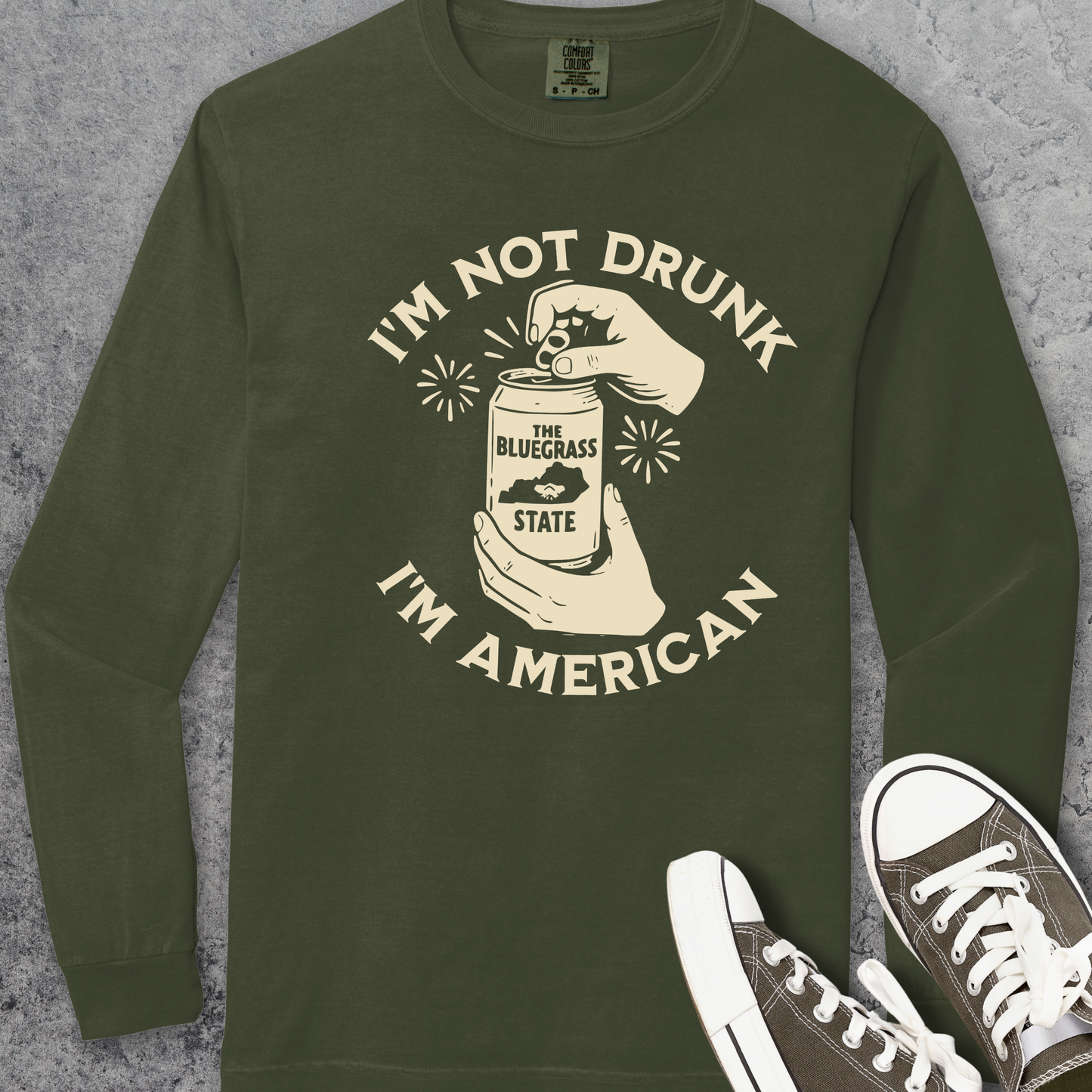 I'm Not Drunk T-Shirt Comfort Colors Long-Sleeve