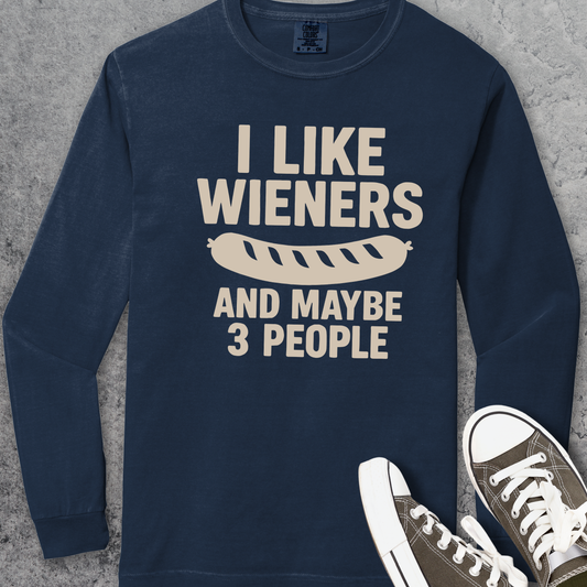 I Like Wieners Comfort Colors Long-Sleeve