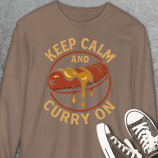 Keep Calm And Curry On Comfort Colors Long-Sleeve
