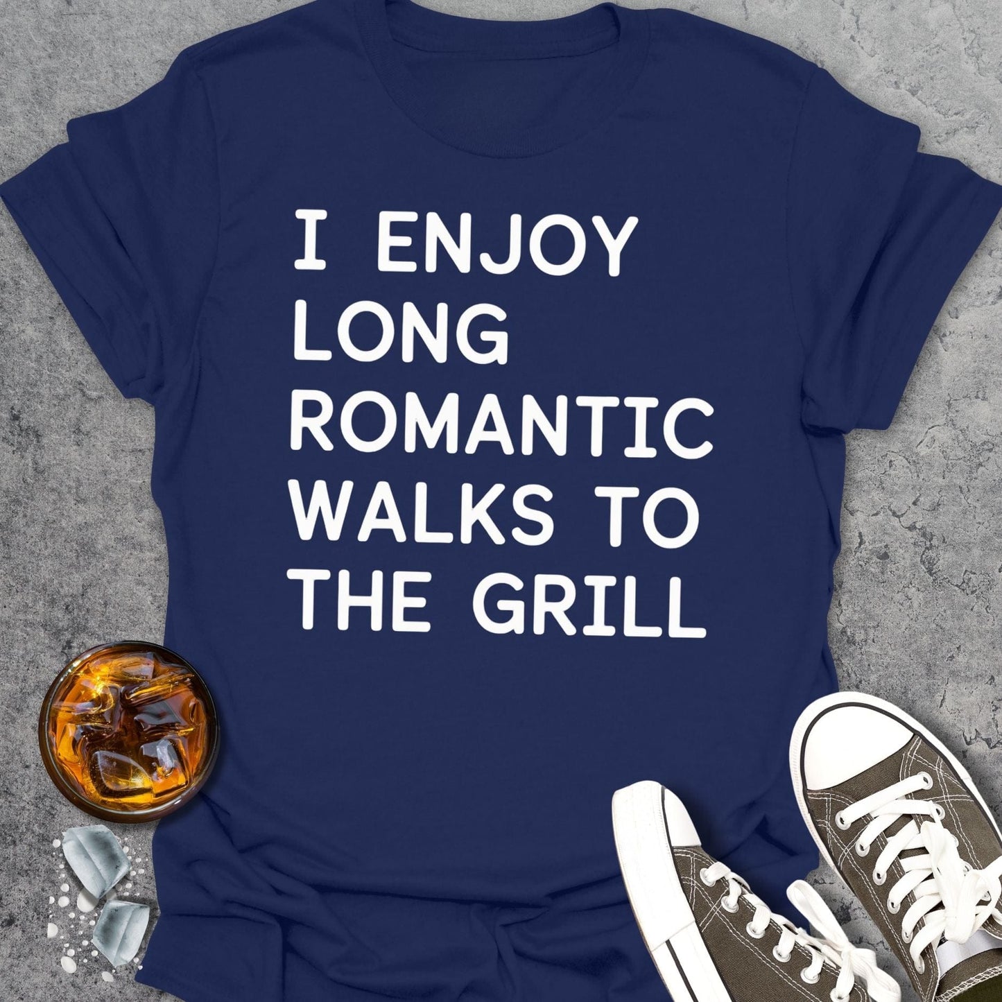 I Enjoy Long Romantic Walks T-Shirt