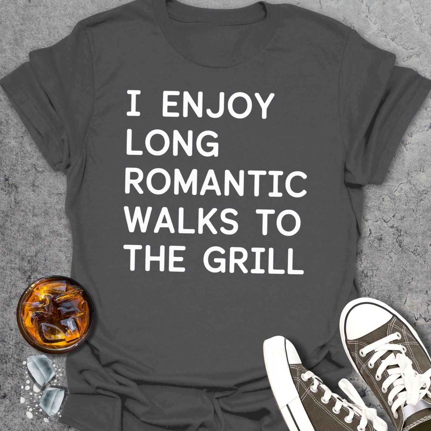 I Enjoy Long Romantic Walks T-Shirt