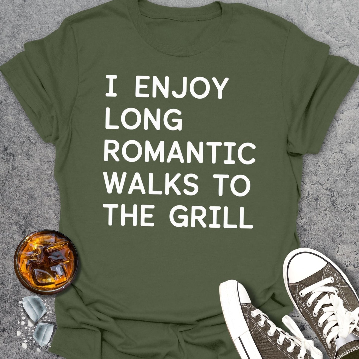 I Enjoy Long Romantic Walks T-Shirt