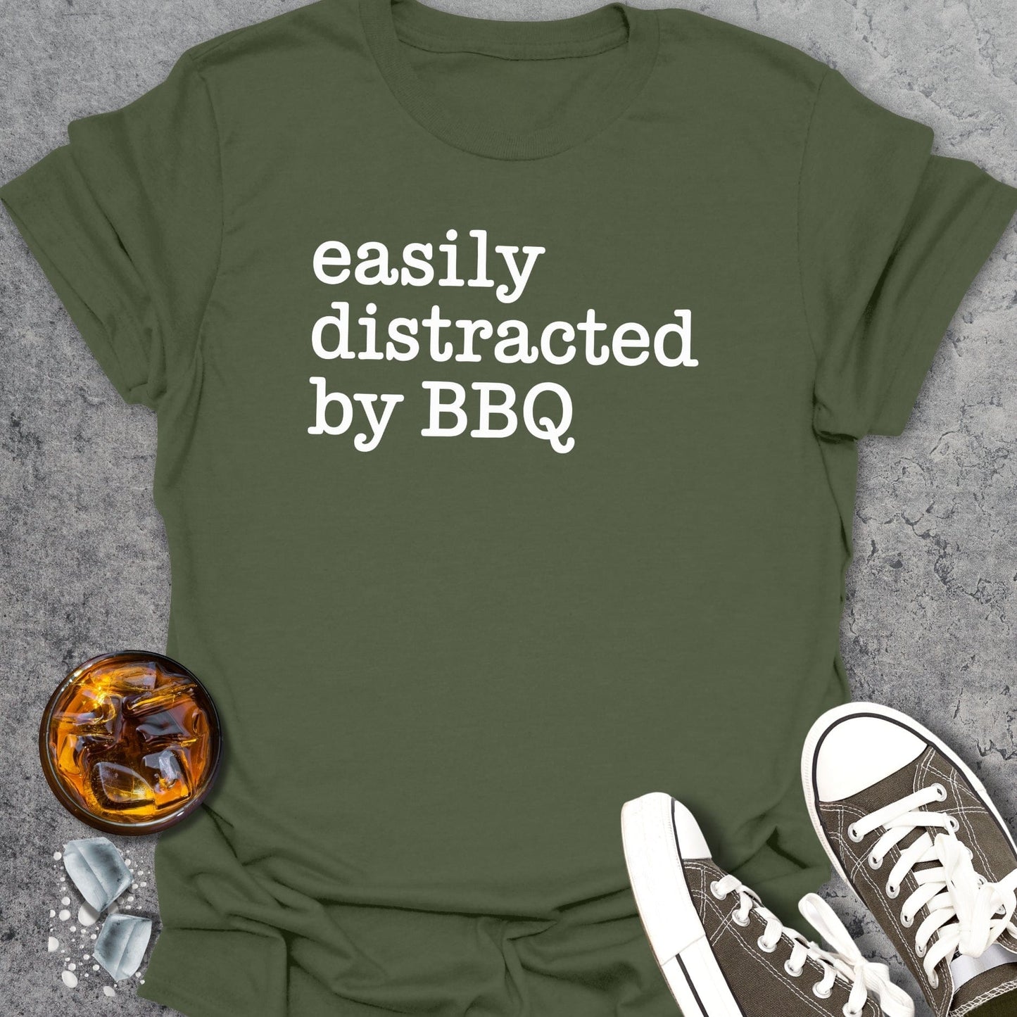 Easily Distracted By BBQ T-Shirt