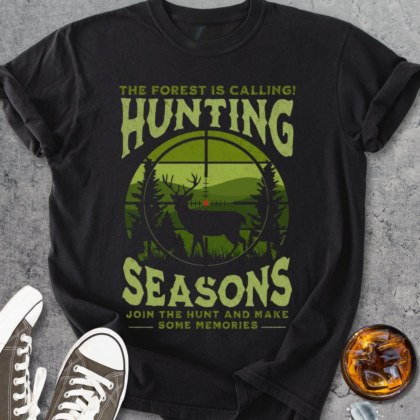 Forest Is Calling Hunting - Vintage Heavyweight Tee