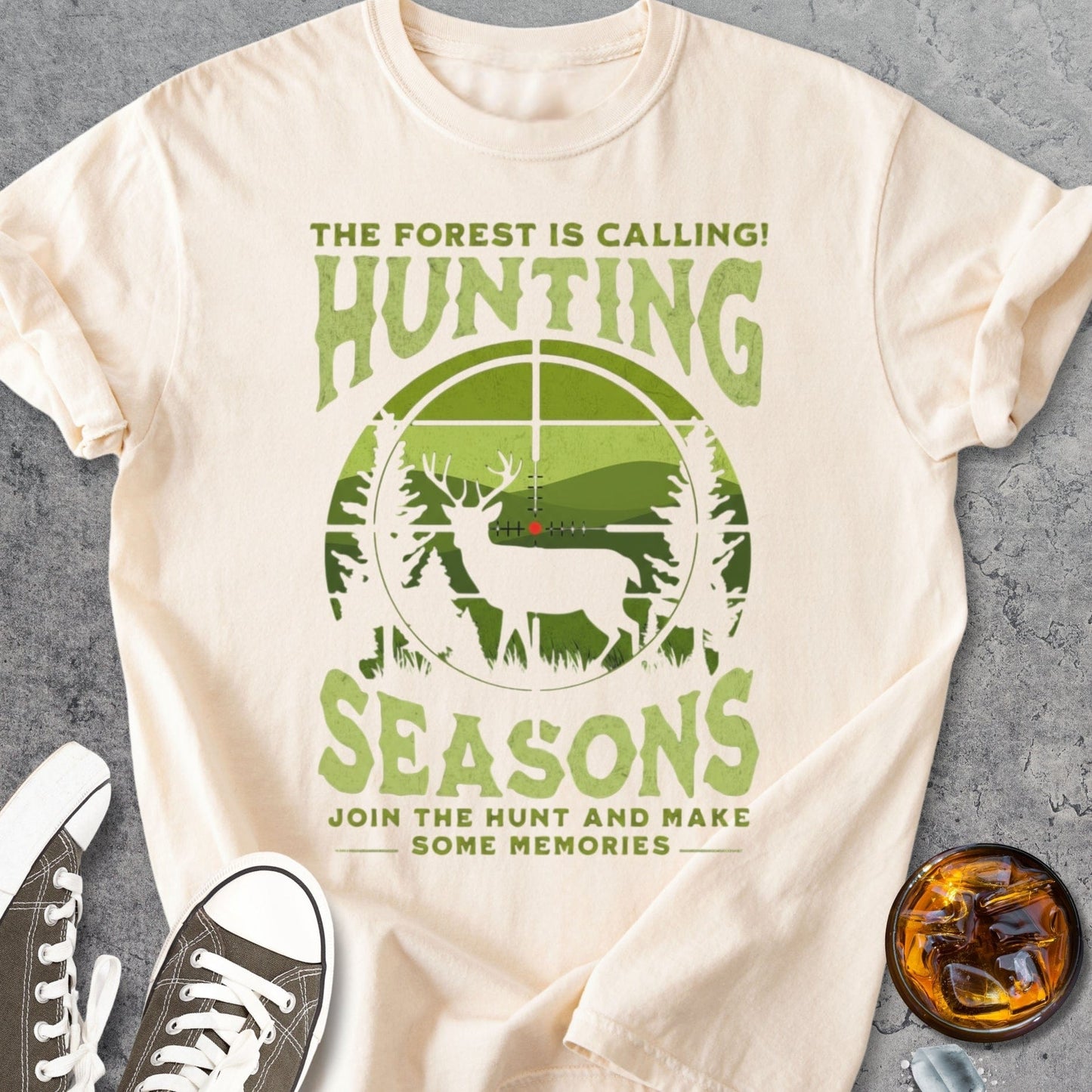 Forest Is Calling Hunting - Vintage Heavyweight Tee