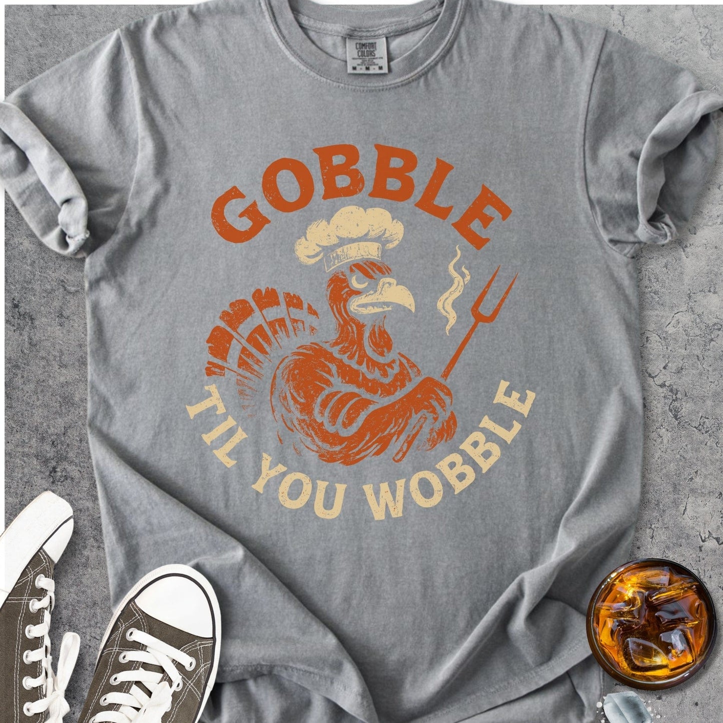 Gobble Til You Wobble - Vintage Heavyweight Tee