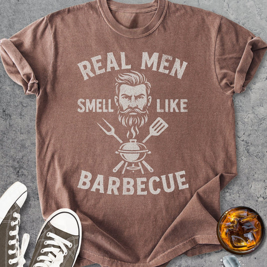 Real Men Smell Like Barbecue - Vintage Heavyweight Tee