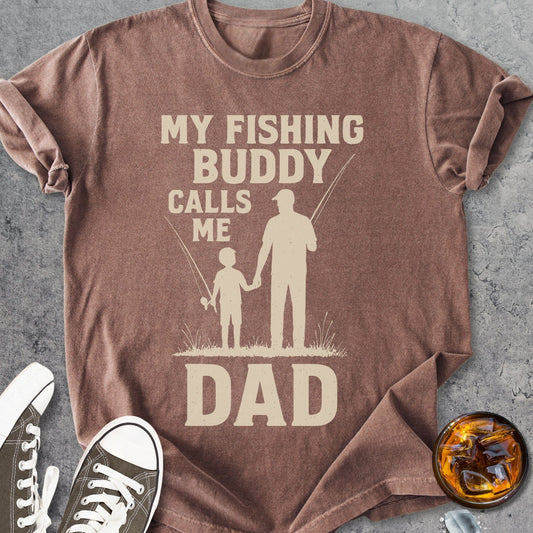 My Fishing Buddy Calls Me Dad - Vintage Heavyweight Tee