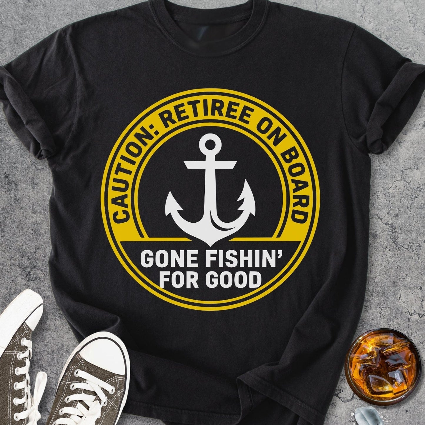 Retiree On Board - Vintage Heavyweight Tee