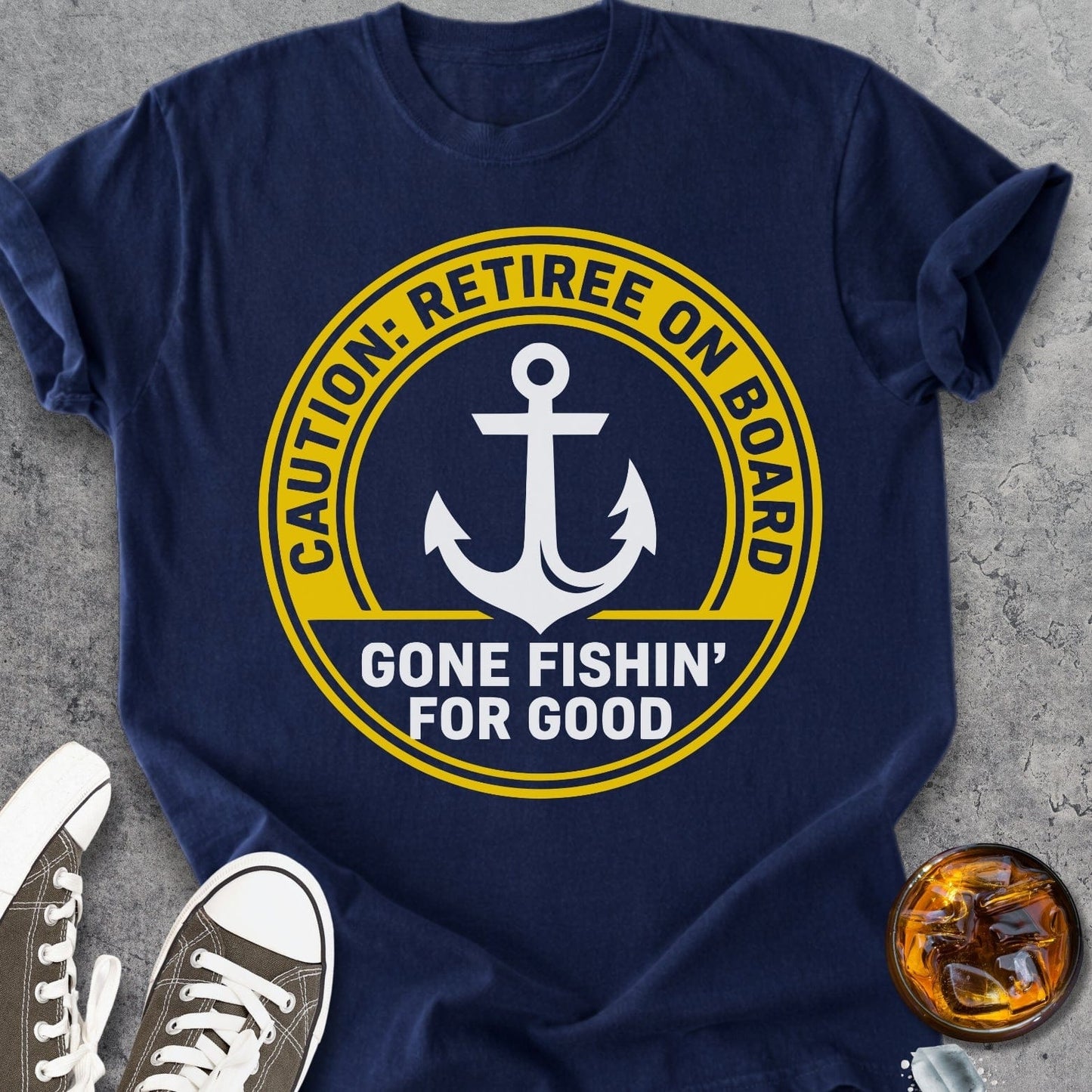 Retiree On Board - Vintage Heavyweight Tee