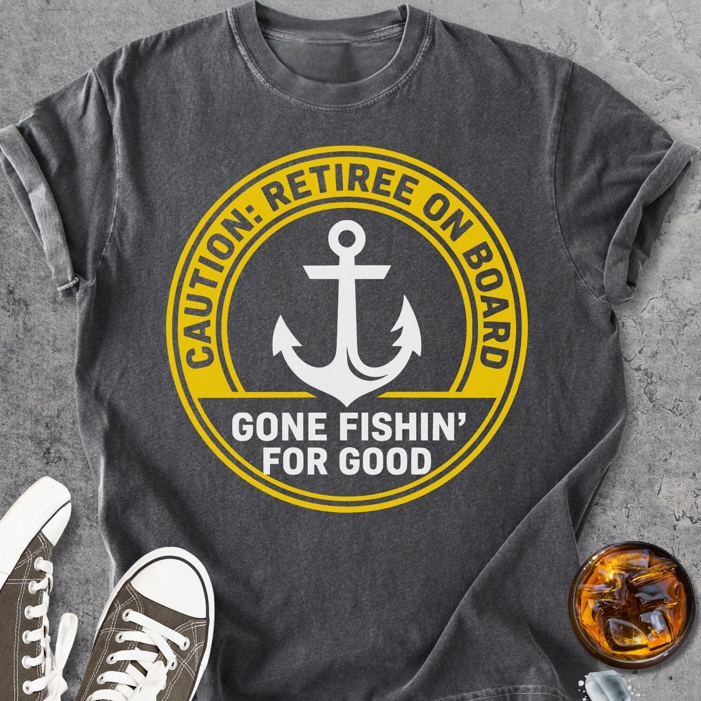 Retiree On Board - Vintage Heavyweight Tee