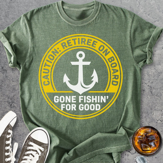 Retiree On Board - Vintage Heavyweight Tee