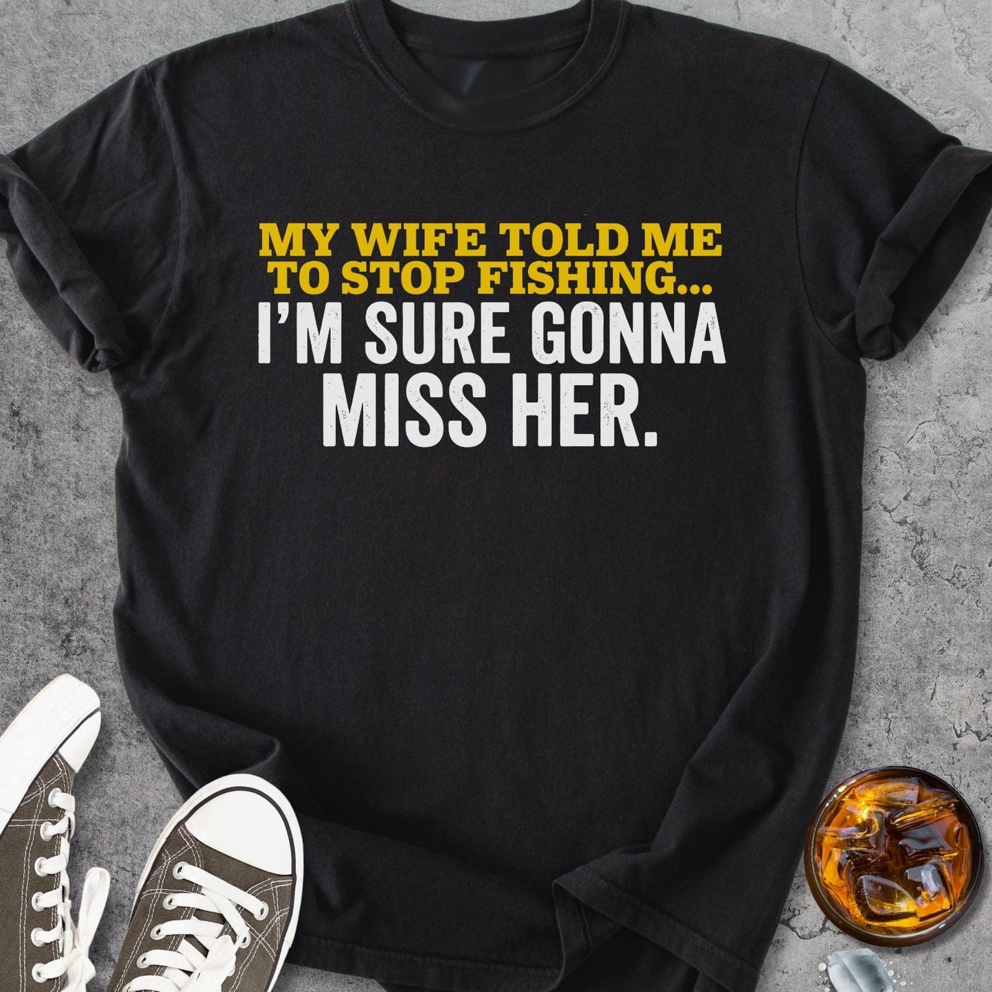 Stop Fishing - Vintage Heavyweight Tee