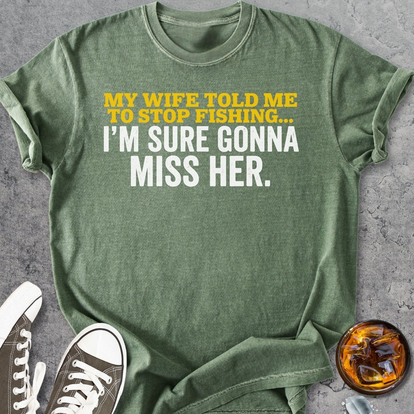 Stop Fishing - Vintage Heavyweight Tee