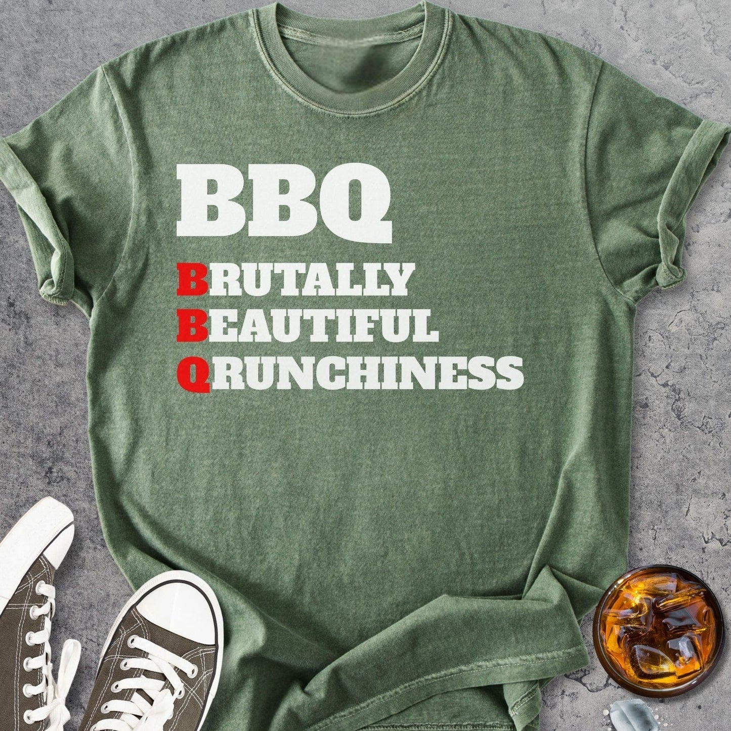 Brutally Beautiful Qrunchiness - Vintage Heavyweight Tee