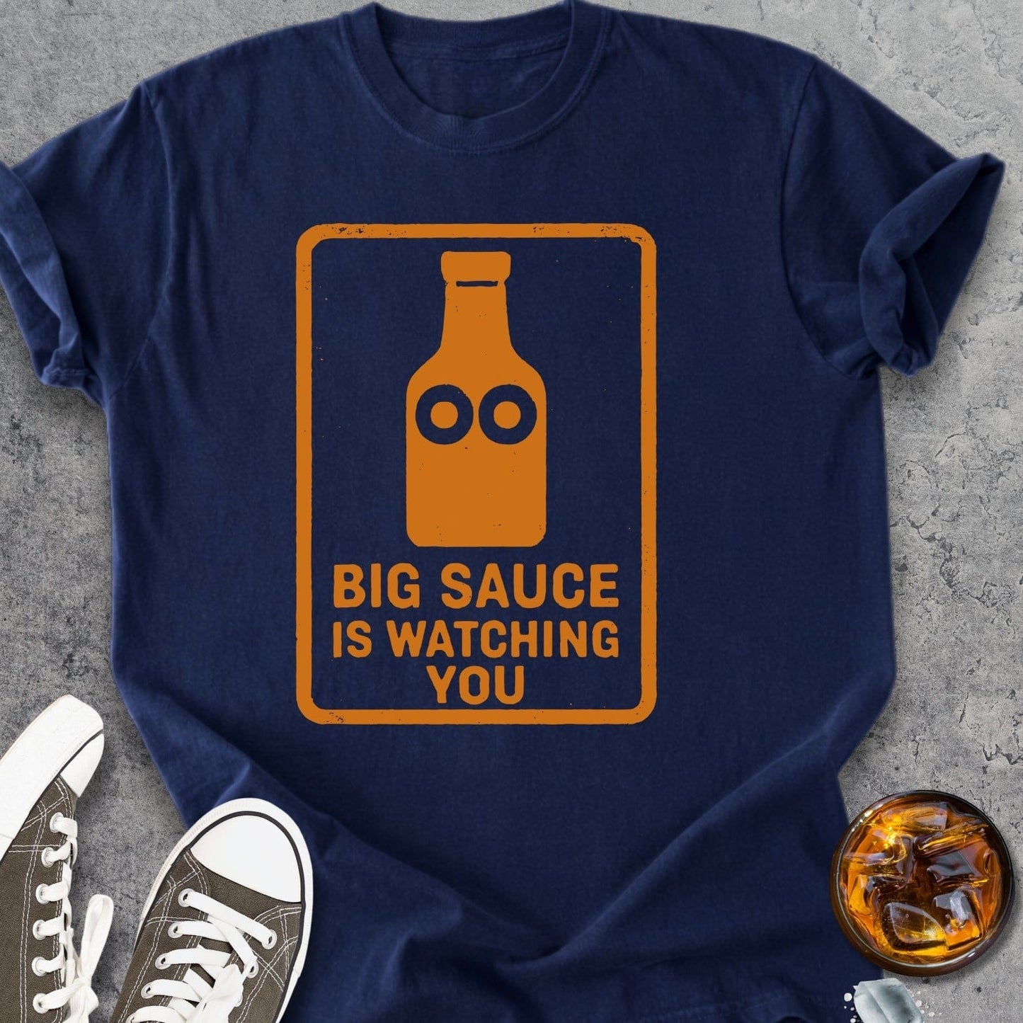 Big Sauce Is Watching You - Vintage Heavyweight Tee