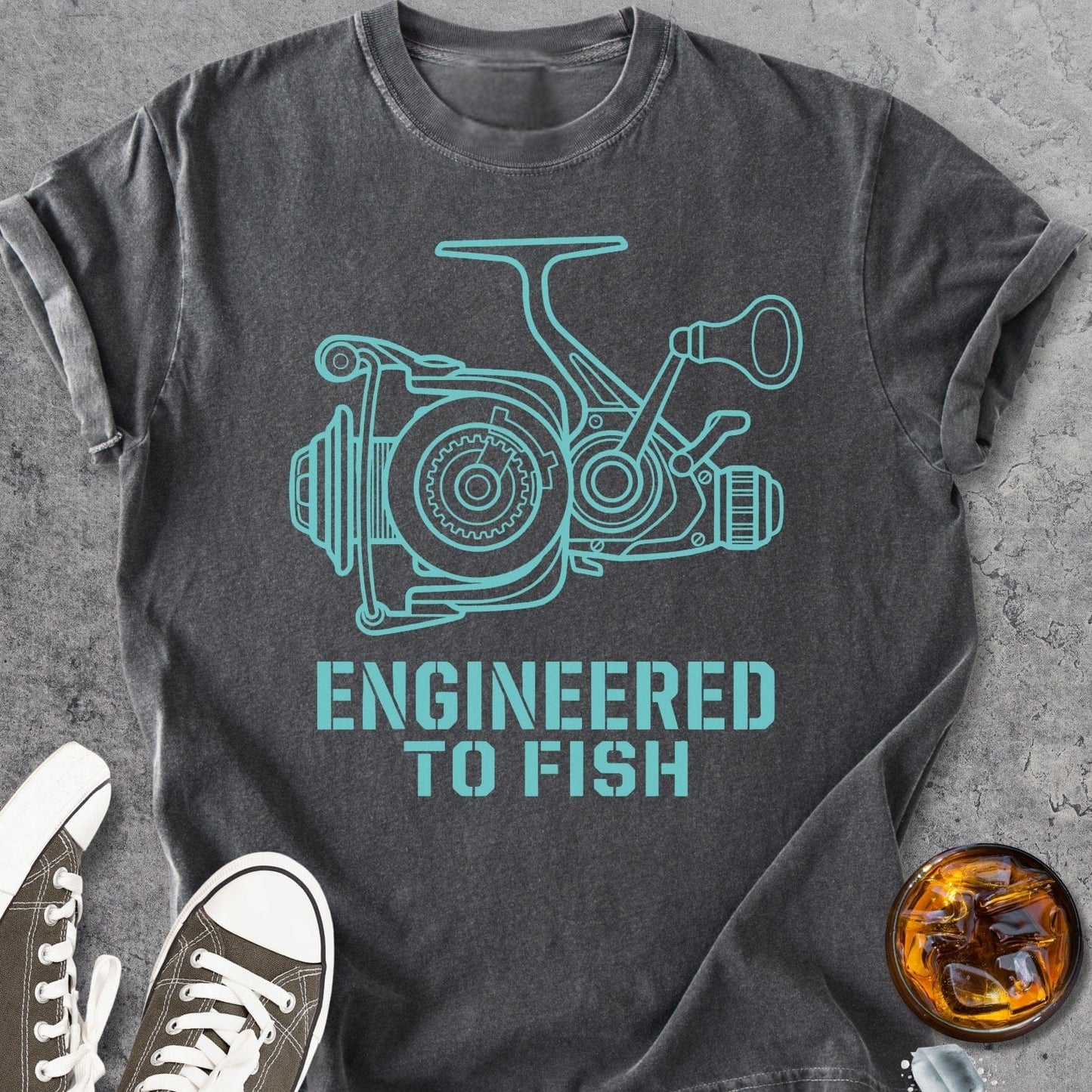 Engineered To Fish - Vintage Heavyweight Tee