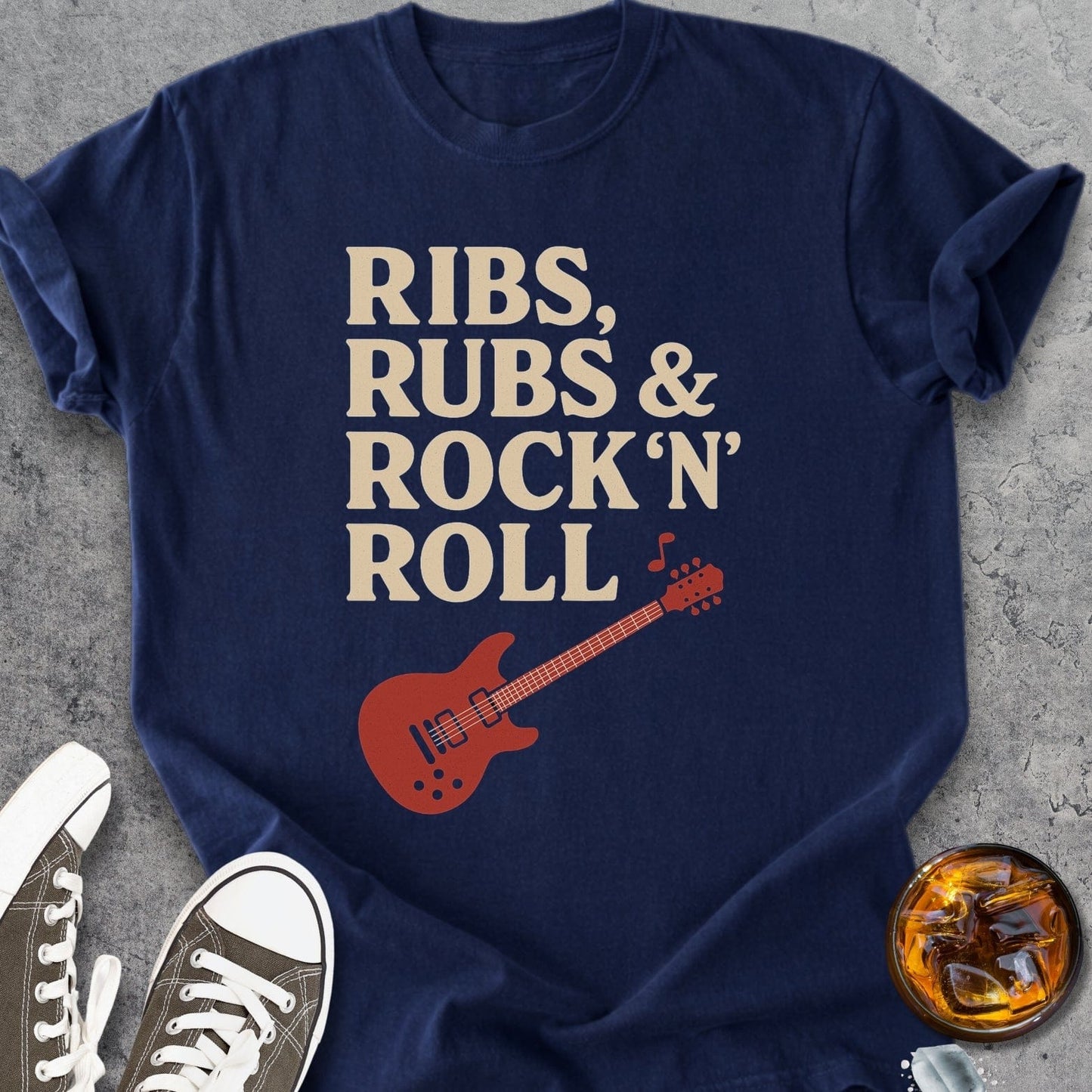 Ribs, Rubs & Rock 'n' Roll - Vintage Heavyweight Tee