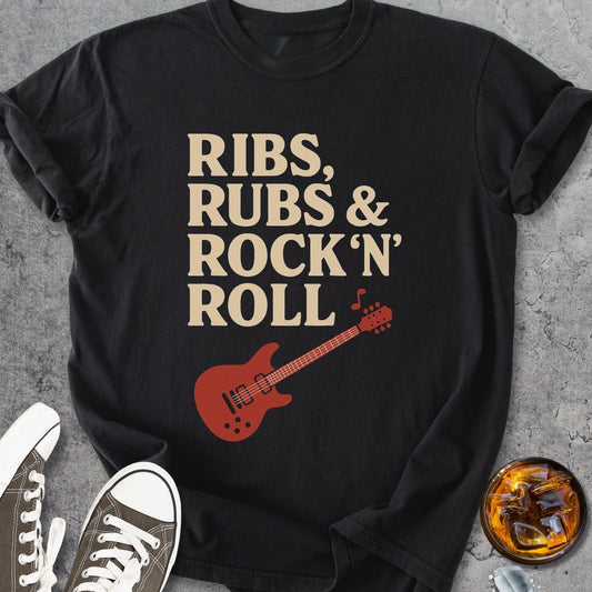 Ribs, Rubs & Rock 'n' Roll - Vintage Heavyweight Tee