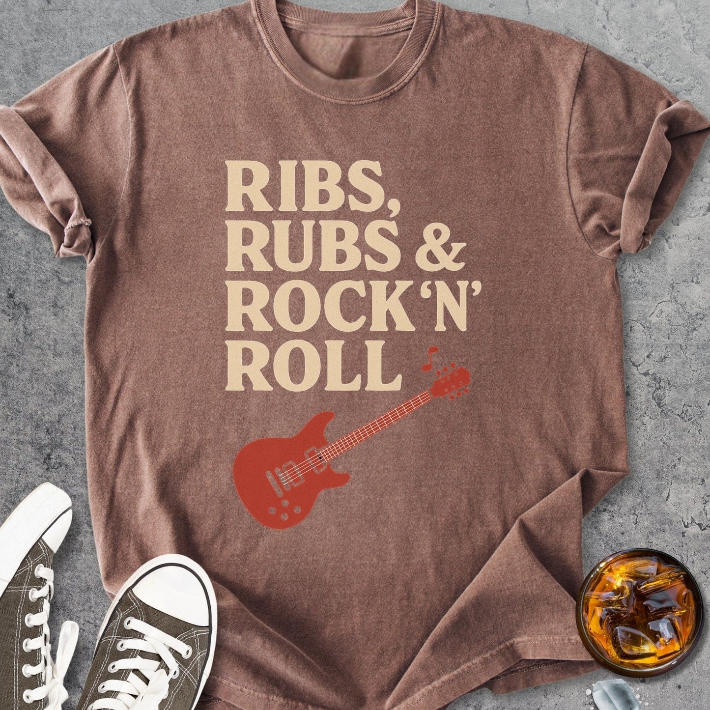 Ribs, Rubs & Rock 'n' Roll - Vintage Heavyweight Tee