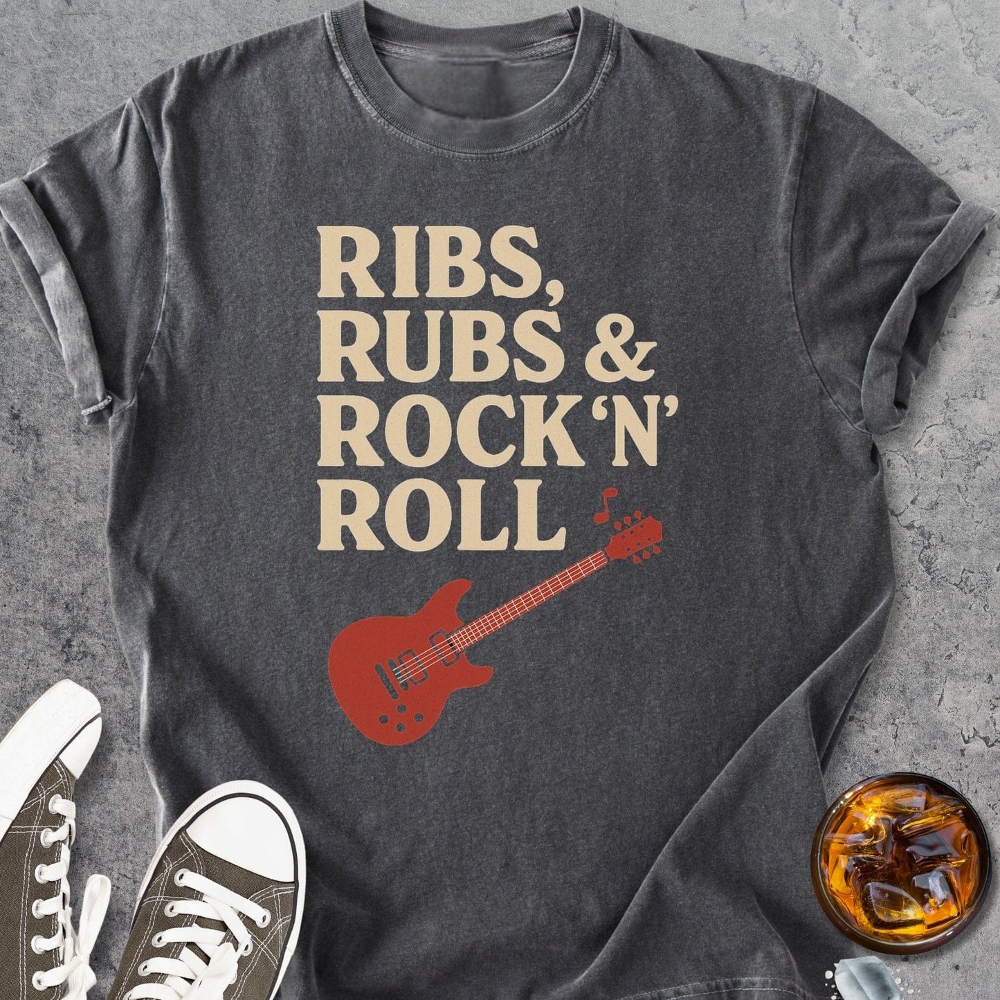 Ribs, Rubs & Rock 'n' Roll - Vintage Heavyweight Tee