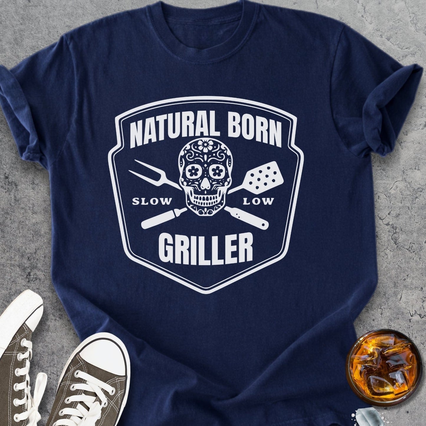 Natural Born Griller - Vintage Heavyweight Tee