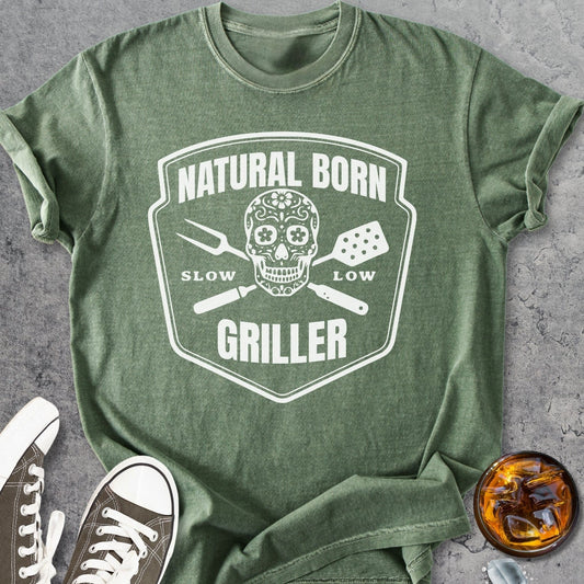 Natural Born Griller - Vintage Heavyweight Tee