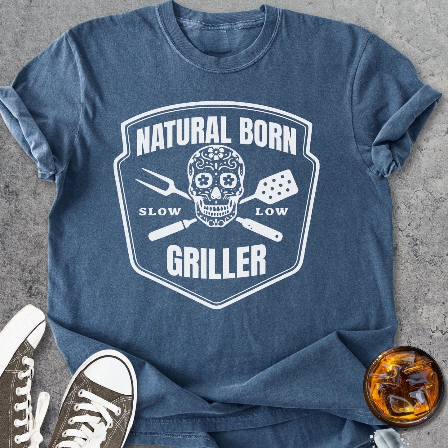 Natural Born Griller - Vintage Heavyweight Tee