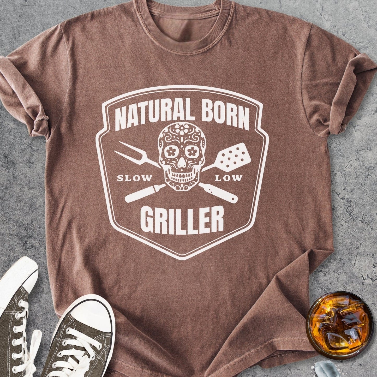 Natural Born Griller - Vintage Heavyweight Tee