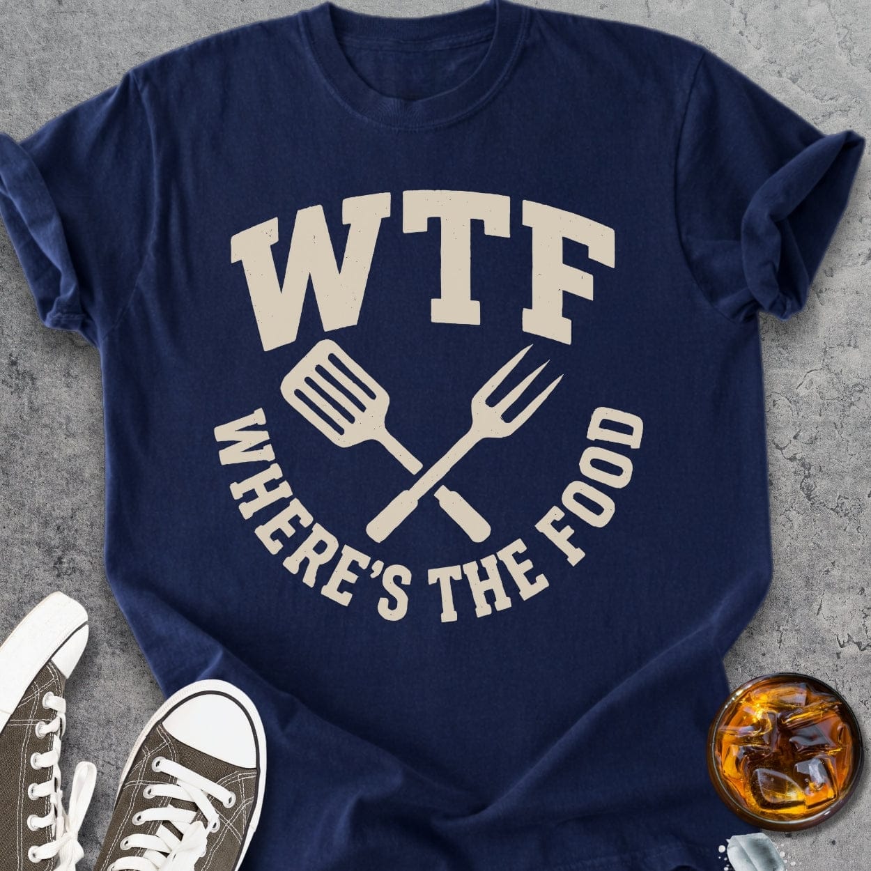 WTF, Where's The Food - Vintage Heavyweight Tee
