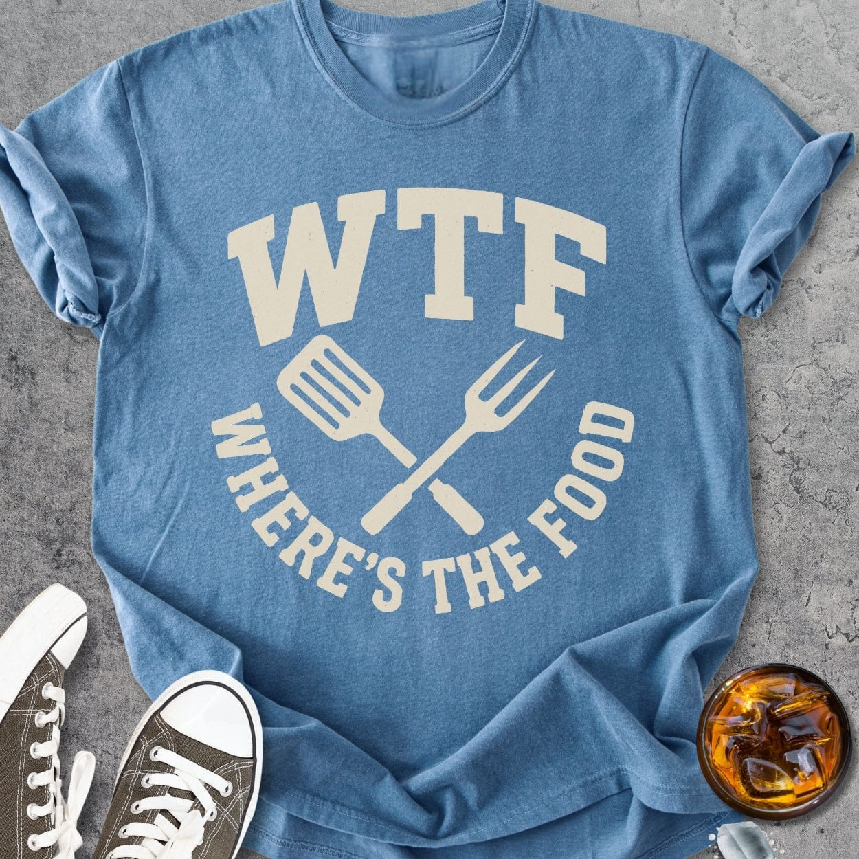 WTF, Where's The Food - Vintage Heavyweight Tee