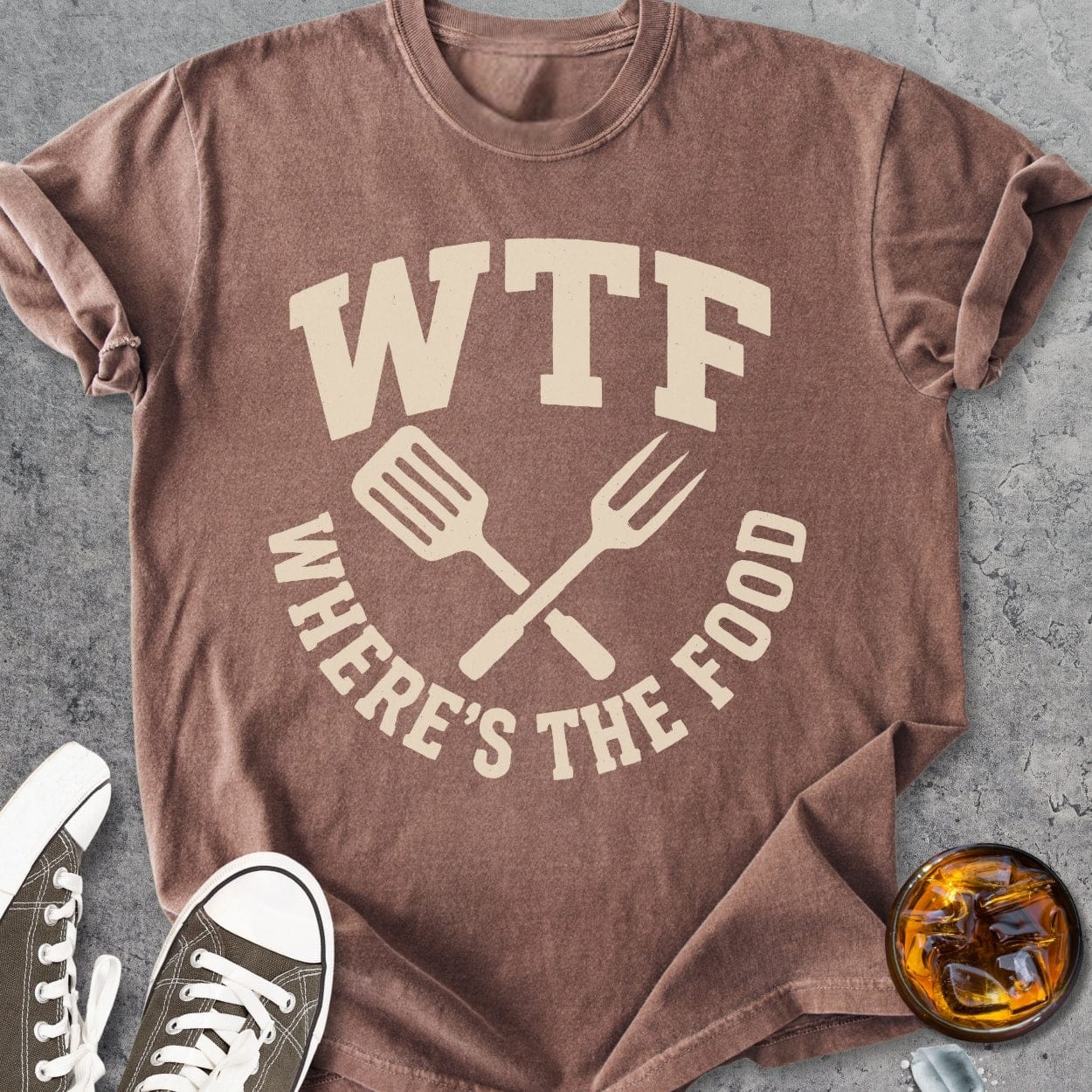 WTF, Where's The Food - Vintage Heavyweight Tee