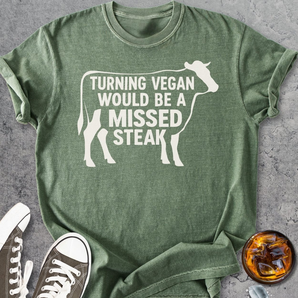 Missed Steak - Vintage Heavyweight Tee