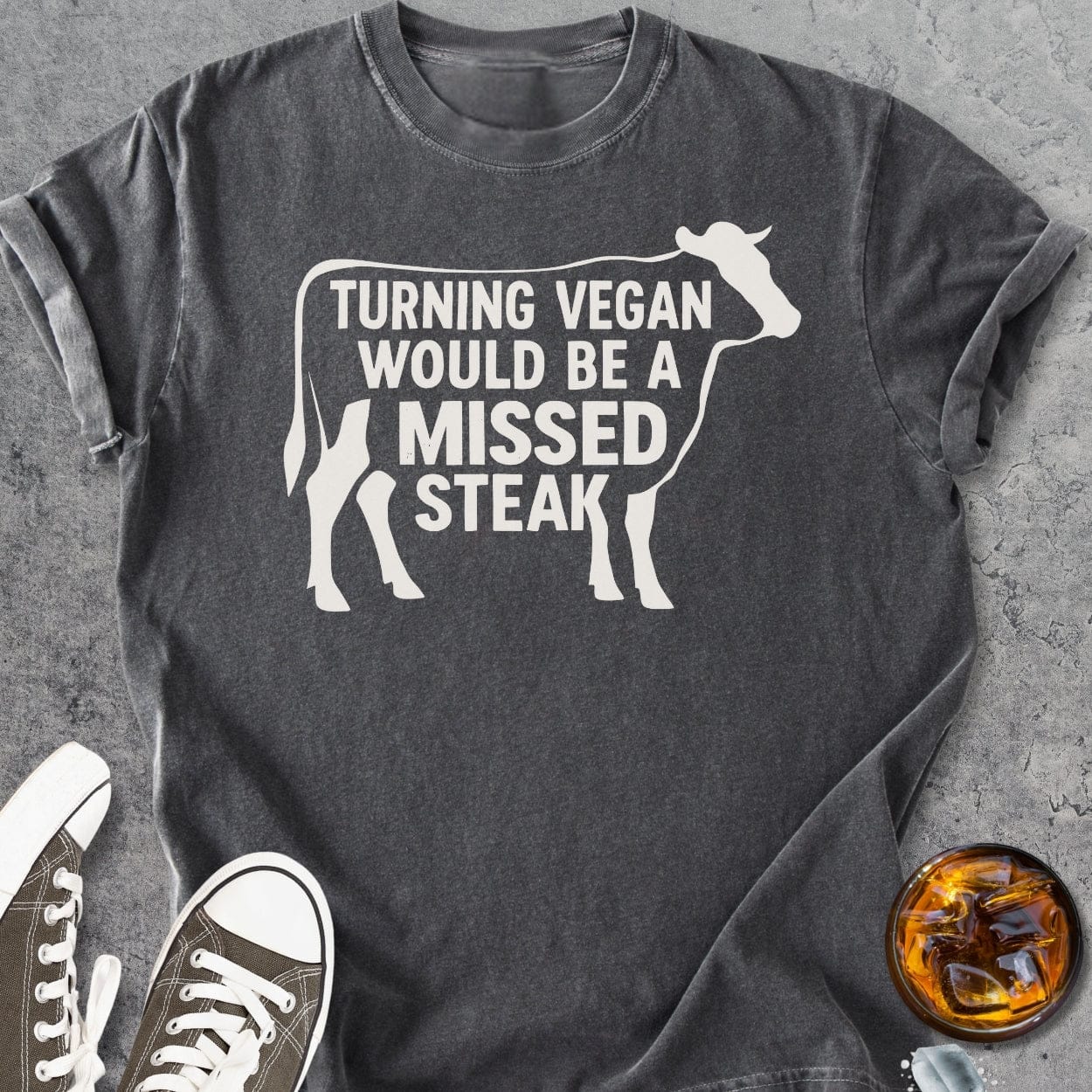 Missed Steak - Vintage Heavyweight Tee