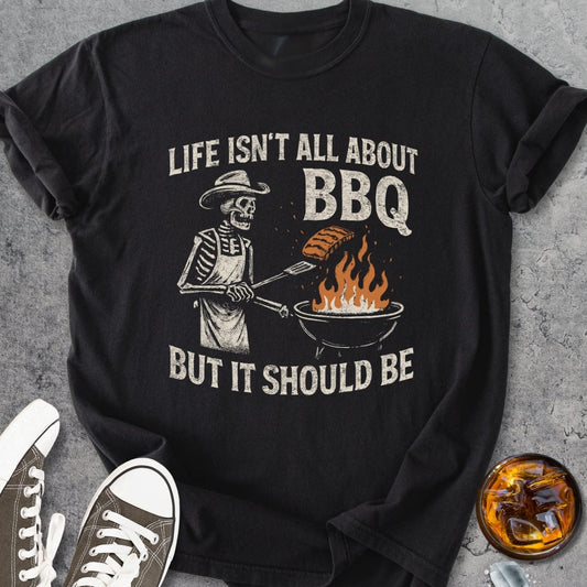 Skeleton Grillmaster - Vintage Heavyweight Tee